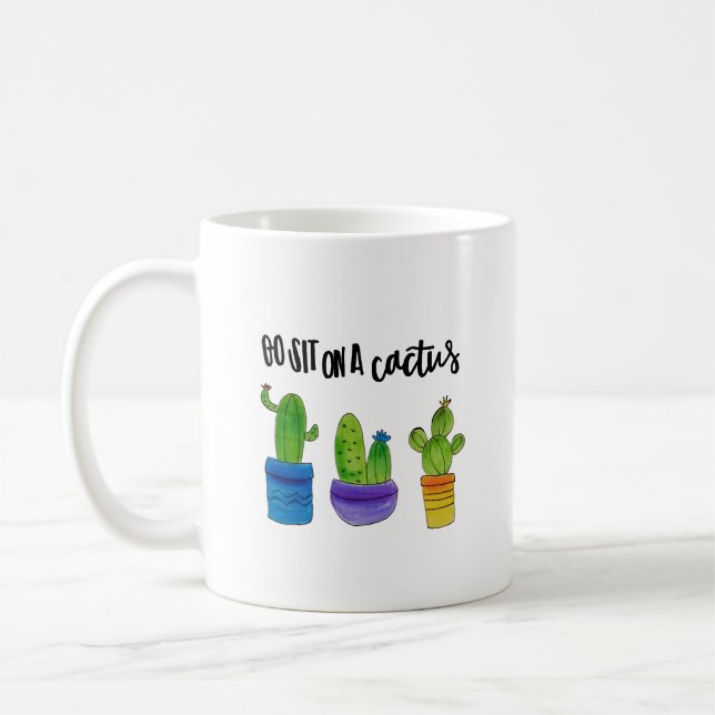 Allez se reposent sur une tasse de cactus (Gauche)