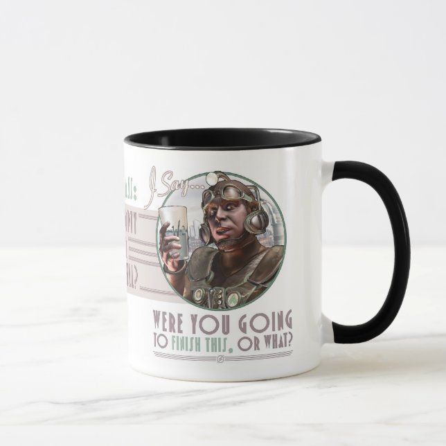 Alliez-vous finir ceci, ou ce qui ? Tasse (Droite)