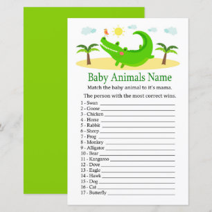 Alligator Baby Animaux Nom Jeu