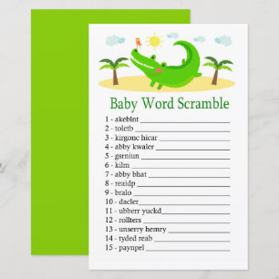 Alligator Baby jeu de brouillage de mot