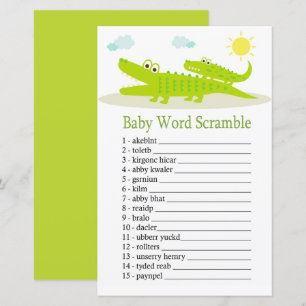 Alligator Baby jeu de brouillage de mot