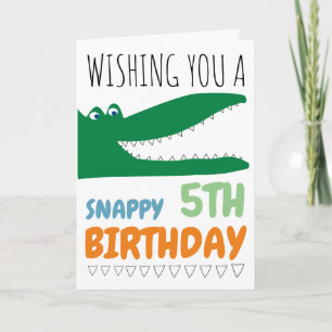Alligator Chomp, Chevron Anniversaire Carte de voe