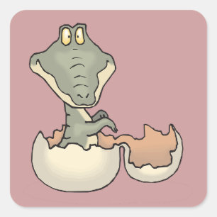 Alligator de bébé à l'éclosion d'Oeuf Stickers