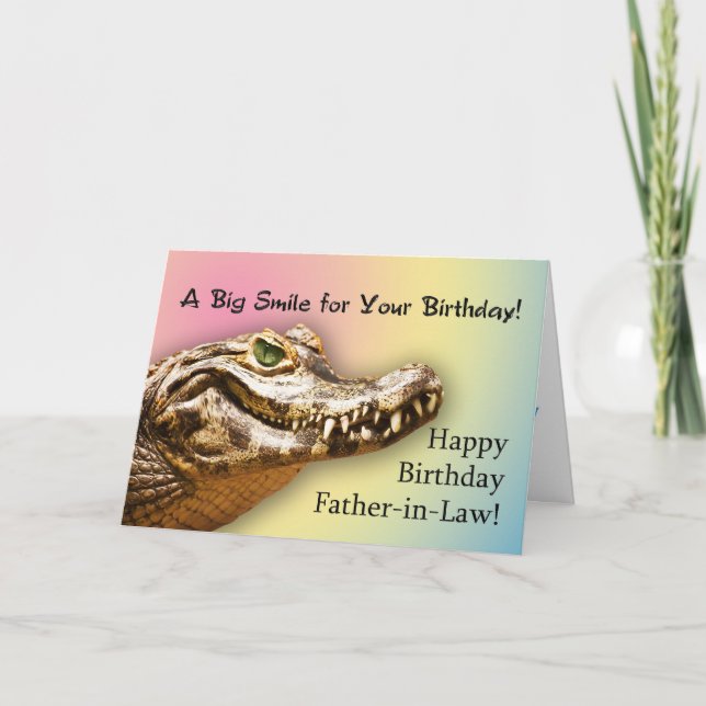 Alligator de la carte de crédit de jour ouvrable (Devant)