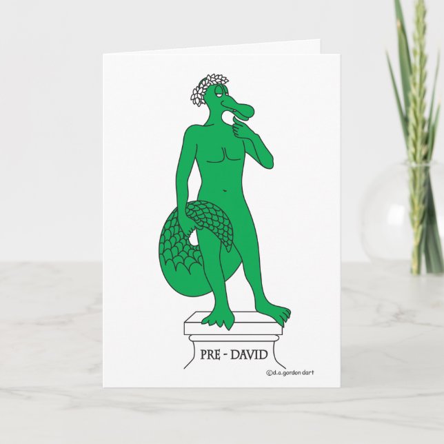 Alligator, la statue de ? Carte de vœux (Devant)