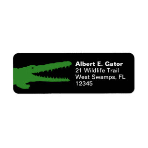 Alligator ou Crocodile Retour Étiquettes d'adresse