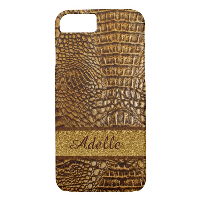 Alligator Skin iPhone 7 Coque sur mesure Mobogram (Dos)