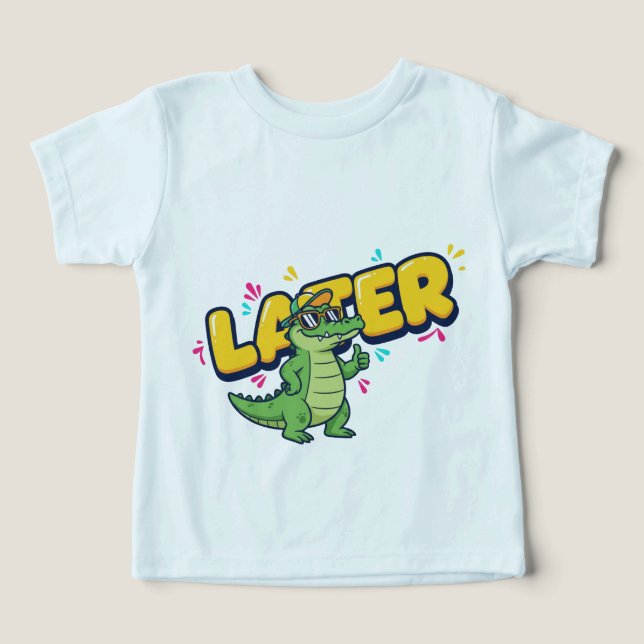 Alligator ultérieur - Cool Cartoon Gator (Design Recto)