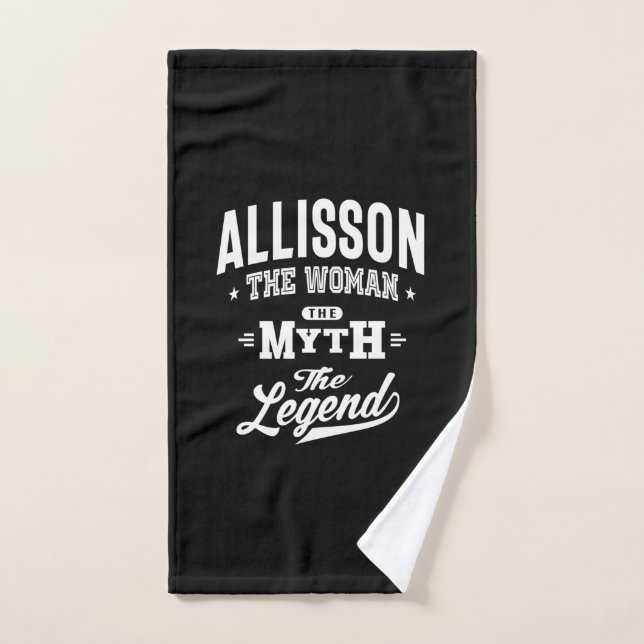 Allisson Nom personnalisé Anniversaire Cadeau (Serviette à main)