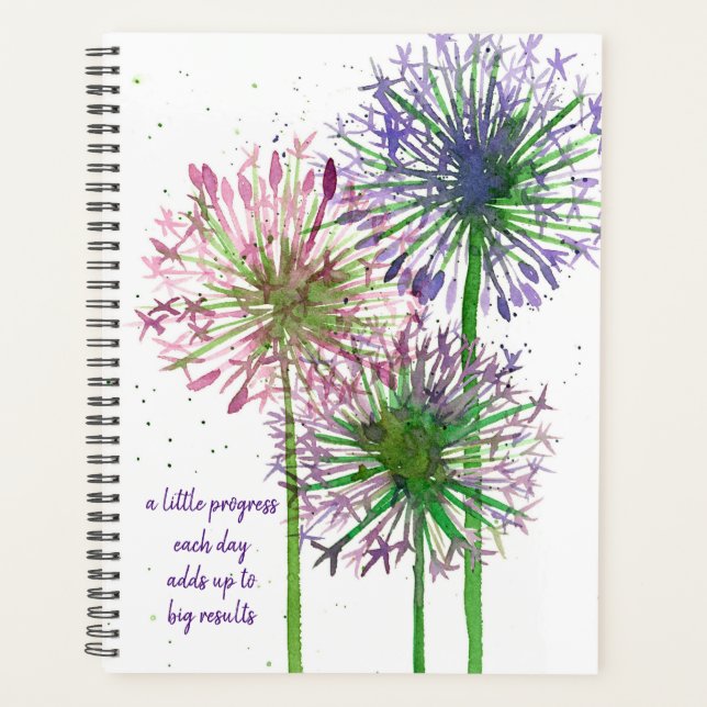 Allium Flowers Mots Inspirationnels Paroles Person (Devant)