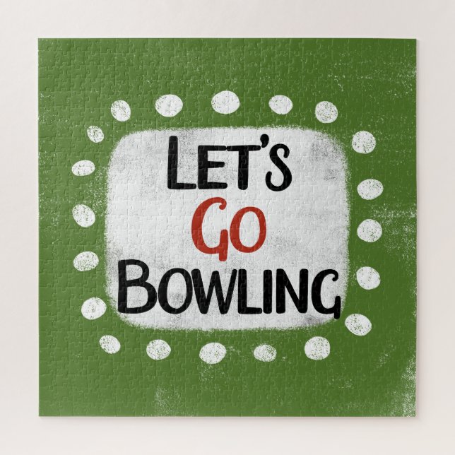 Allons au Bowling Jigsaw Puzzle (Vertical)