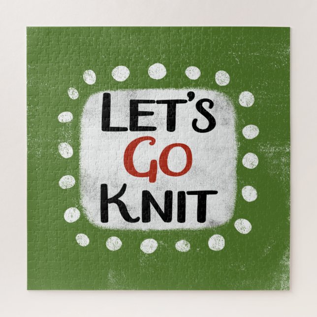 Allons au puzzle Knit Jigsaw (Vertical)
