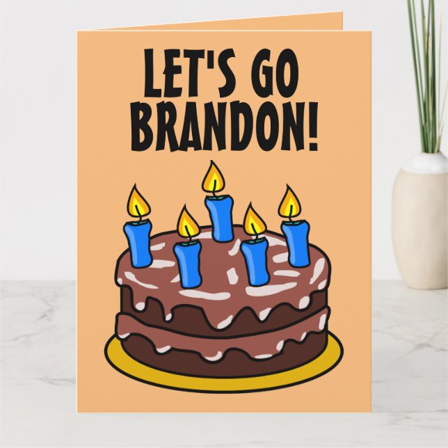 ALLONS BRANDON ! CARTES D'ANNIVERSAIRE AMUSANTES (Devant)