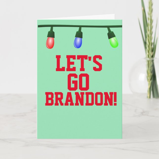 ALLONS BRANDON ! CARTES DE NOËL ANTIBIDEN (Devant)