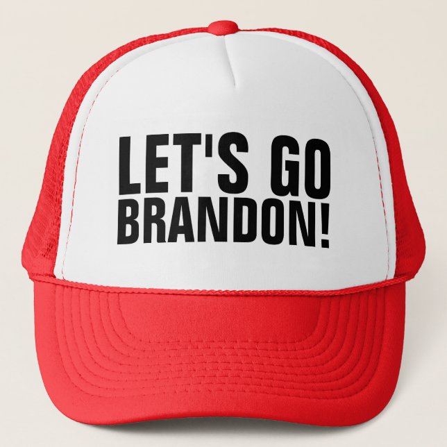 ALLONS BRANDON ! CASQUETTE DE BASEBALL (Devant)