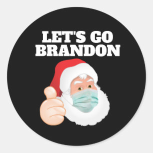 ALLONS BRANDON PÈRE NOËL STICKERS DE NOËL