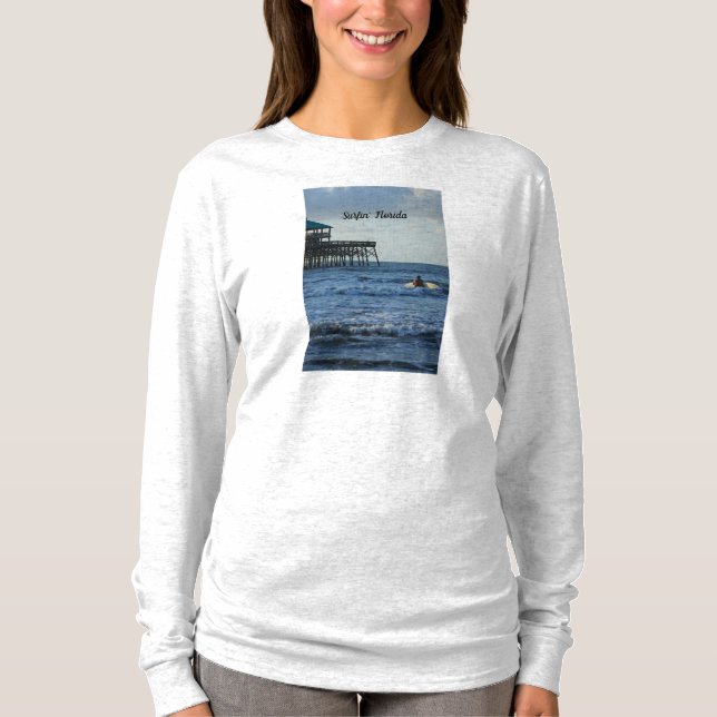 Allons faire du surf Sweat - shirt à capuche (Devant)