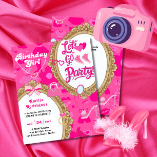 Allons Fêter Accessoires de Poupée Rétro Rose Clai