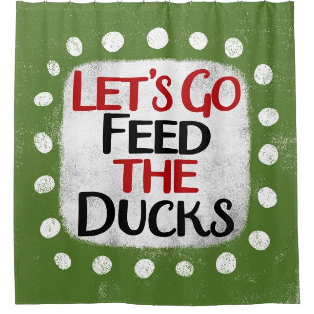 Allons nourrir les canards rideau de douche (Devant)