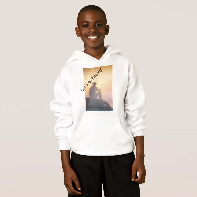 Allons pêcher les enfants Sweat - shirt à capuche 