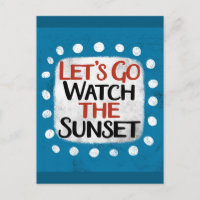 Allons Regarder La Carte Postale Sunset