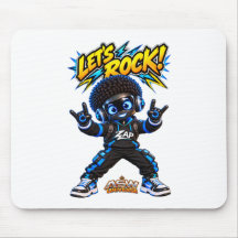 Allons rocher ! Tapis de souris de jeu pour robot 