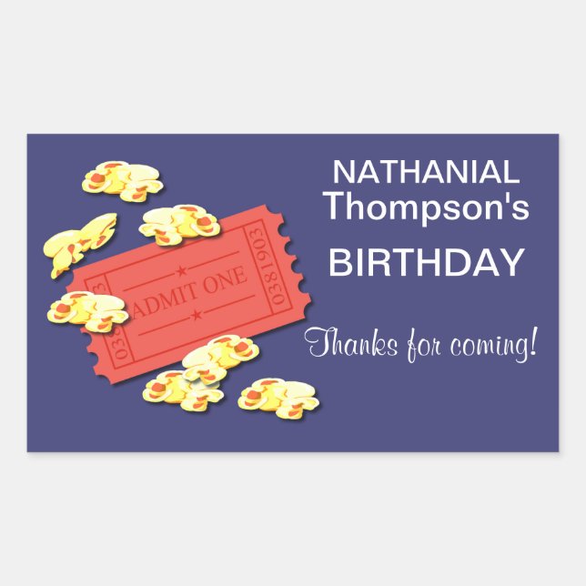 Allons Sur Les Stickers Rectangle Des Films (Devant)