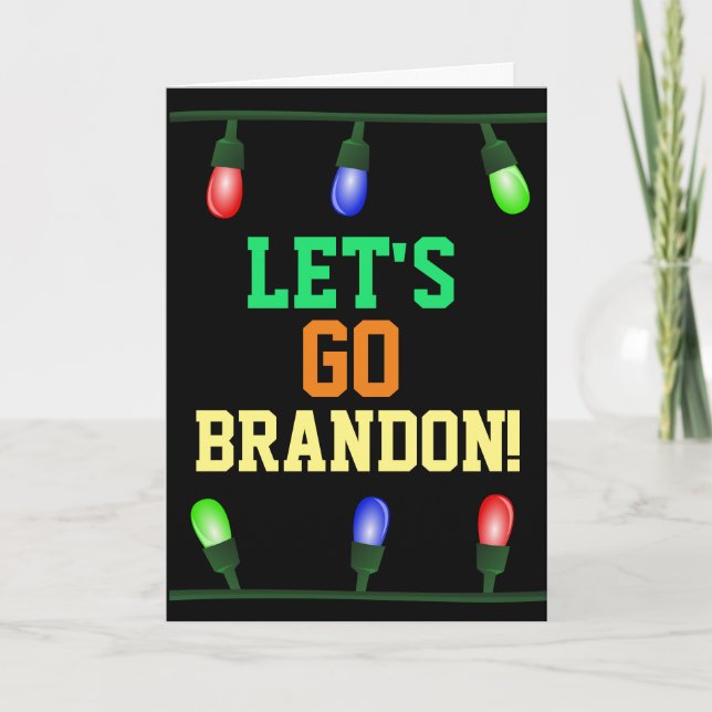 ALLONS-Y BRANDON ! CARTES DE NOËL ANTI-BIDEN (Devant)