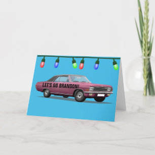 ALLONS-Y BRANDON ! CARTES DE NOËL VOITURES CLASSIQ