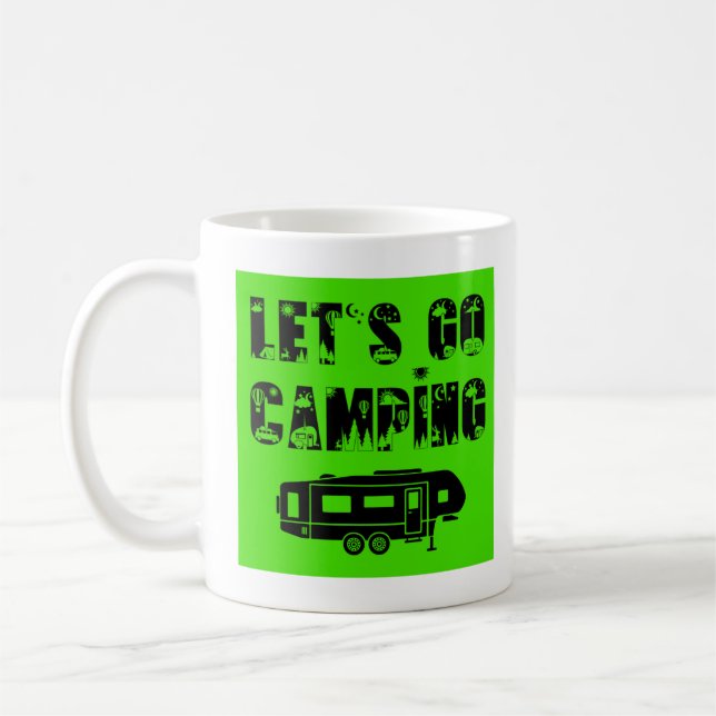 Allons-y Camping - Mug de café 5e roue (Gauche)