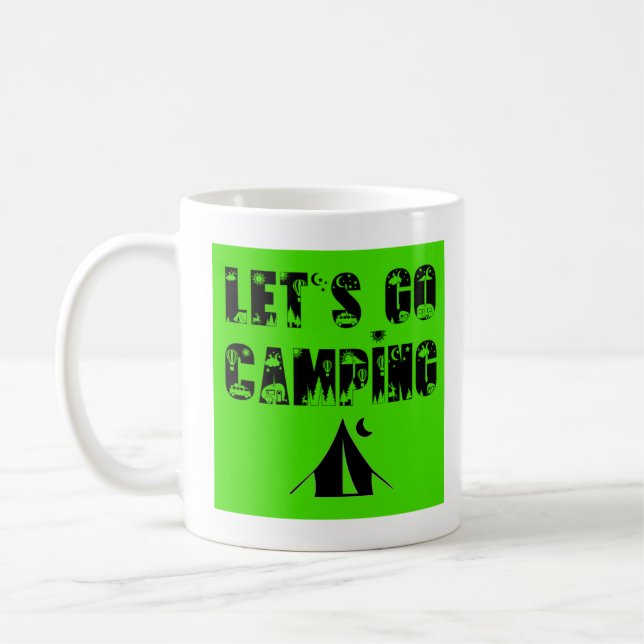 Allons-y Camping - Tente Coffee Mug (Gauche)