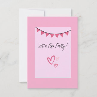 Allons-y Invitation de fête