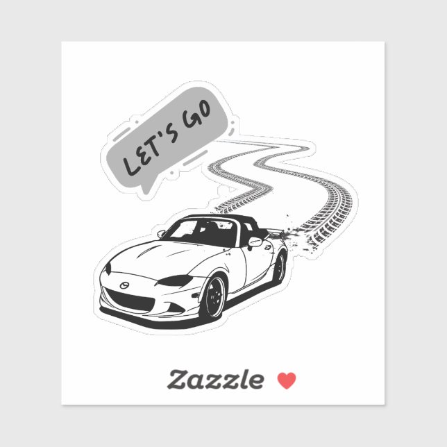 Allons-y Sticker Car (Feuille)