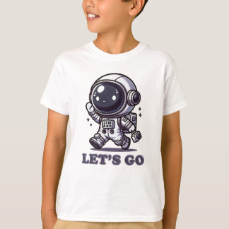 Allons-y - T-shirt aventure de l'astronaute mignon