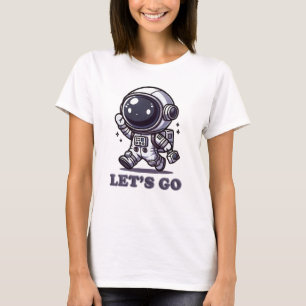 Allons-y - T-shirt de l'aventure de l'astronaute m