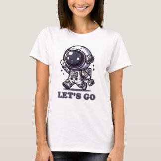 Allons-y - T-shirt de l'aventure de l'astronaute m