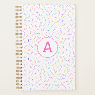 Allover Sautiner rose Multi Initial Planner