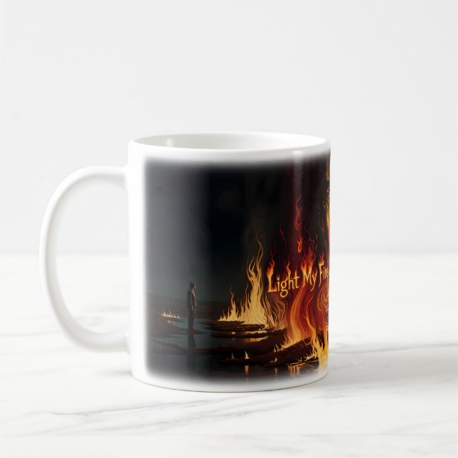 Allume mon feu Mug de nuit de passion et de désir (Gauche)