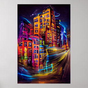 Allumez La Nuit 1 - Affiche En Couleur Vive