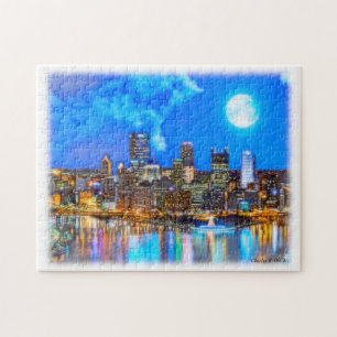 Allumez la nuit dans le puzzle de Pittsburgh