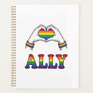 Ally Arc-en-ciel Mains Cœur Vintage Pride Chemise 