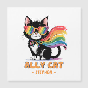 Ally Cat - Rainbow Cat LGBTQ Pride