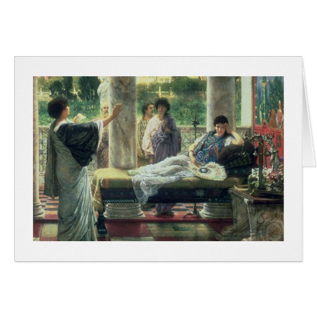 Alma-Tadema | Catulus Lire ses poèmes (Devant horizontal)