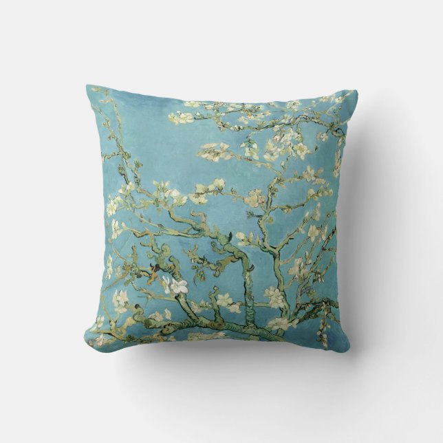 Almond Blossom par Van Gogh Fine Art Coussin (Recto)