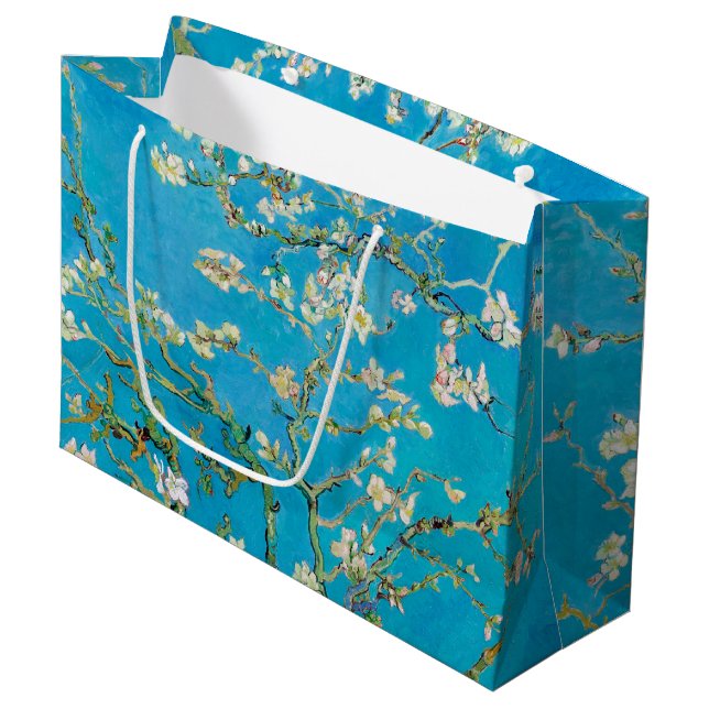 Almond Blossom, Vincent van Gogh Grand sac cadeau (Devant Angle)