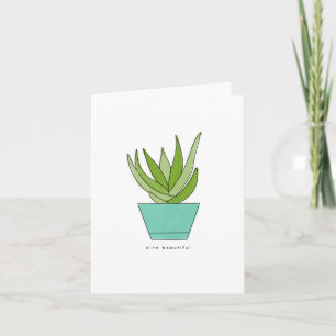 Aloe Magnifique   Carte de vœux à jeu de mots