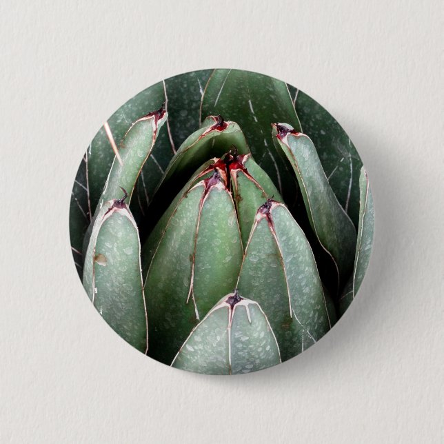 Aloe Vera Photo Plante Lover Round Badge (Devant)