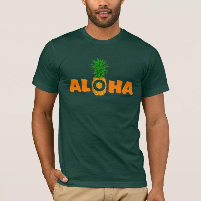 Aloha à ananas - T-shirt pour hommes (Devant)