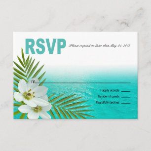 Aloha Beach Fleurs tropicales RSVP