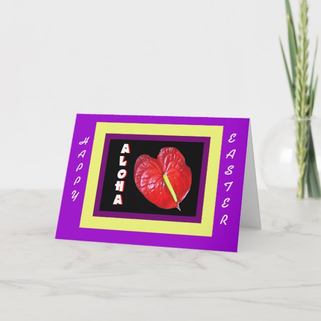 Aloha carte de Pâques (Devant)